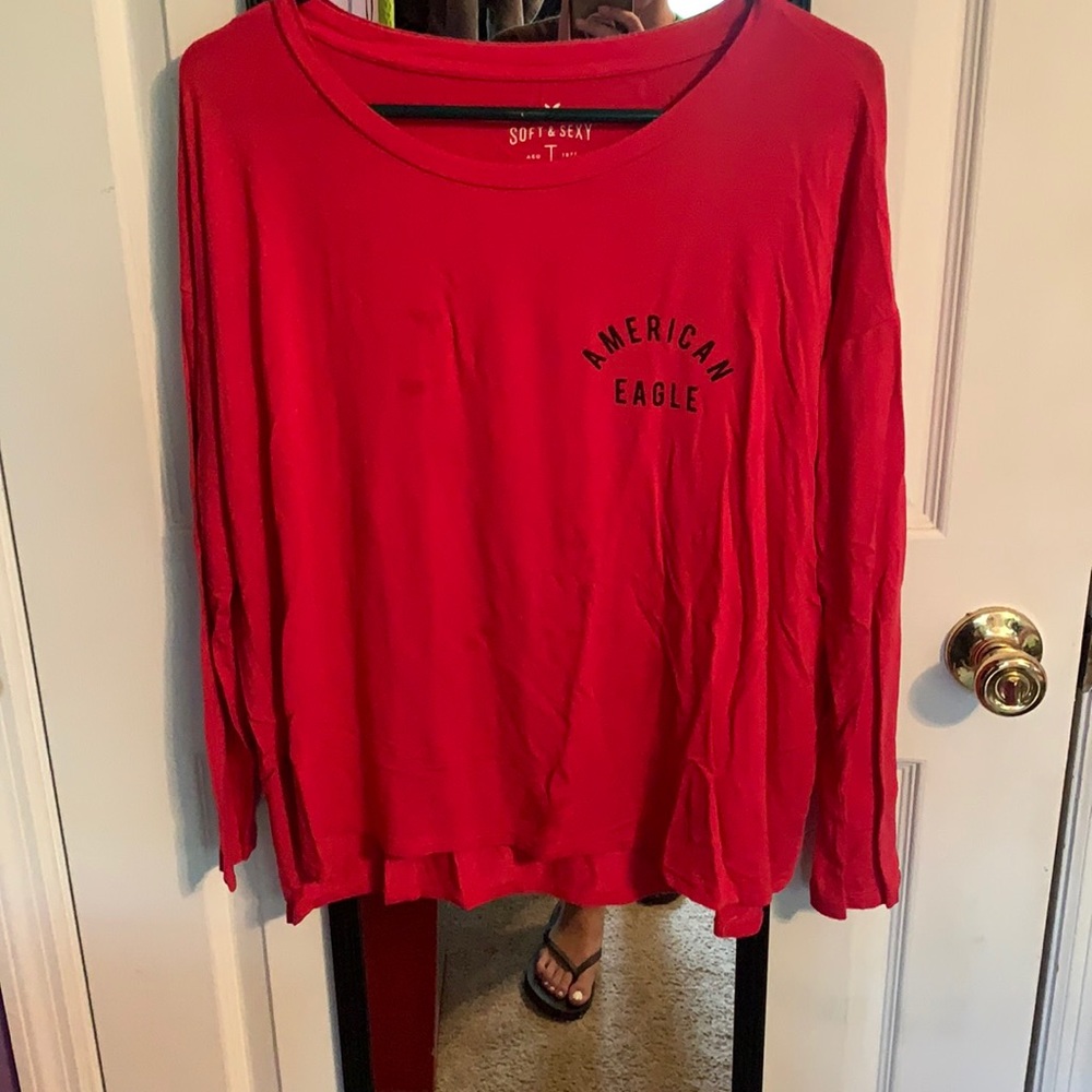 Soft and sexy long sleeve pink shirt